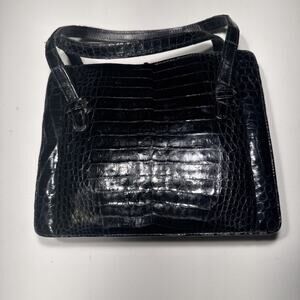 Vintage Alligator Leather Small Hand Bag